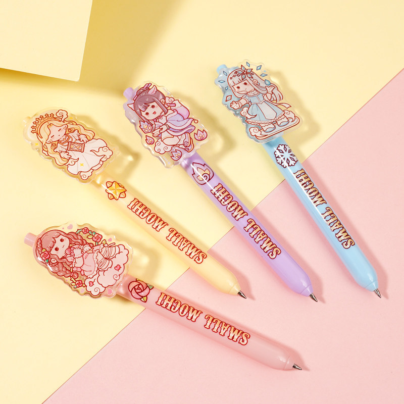 duga多加新品麻薯按动中性笔高颜值少女心手工具中性笔