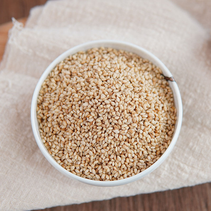 好米畈黑白籽芝麻组合无糖家用炒熟脱皮干吃即食烘焙农家自产罐装