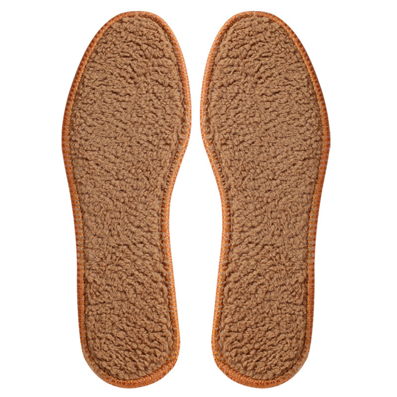 10双羊驼绒棉鞋垫冬季保暖男女羊毛吸汗透气防臭加绒加厚软底舒适-图4