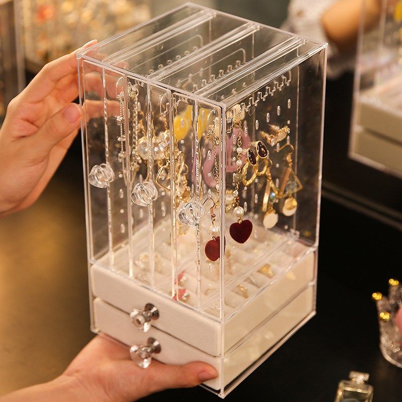 珠宝首饰展示架挂耳耳环耳钉项链饰品手链盒小亚克力首饰架