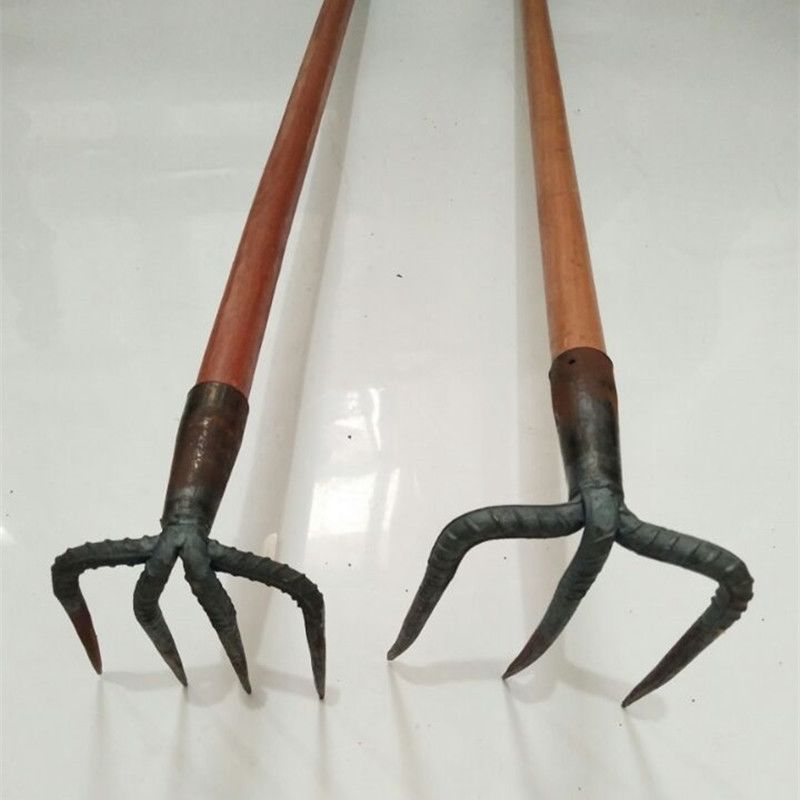 农业抓钩铁耙农用工具抓钩钉耙三四齿耙松土耙翻土耙泥耙园林耙