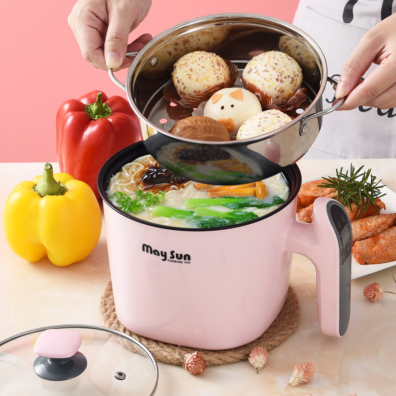 小电小型1人一体煮锅迷你家用电锅多功能煮面锅电热