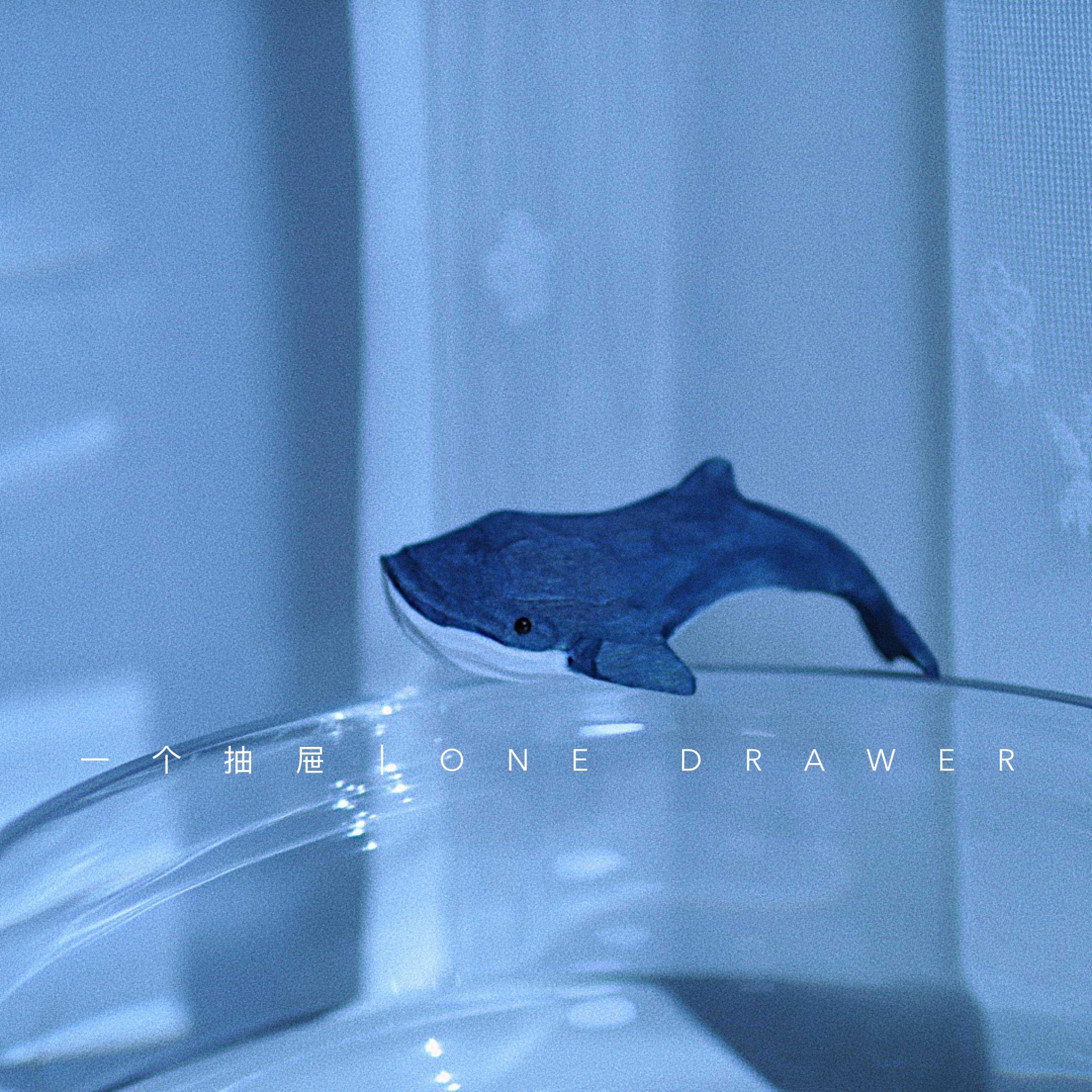 一个抽屉原创手工可爱木雕鲸鱼动物装饰摆件木雕