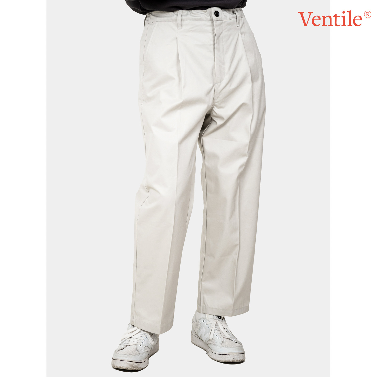 WHIMIN Ventile®高密度防水秋冬厚款宽松直筒九分长裤百搭男神裤