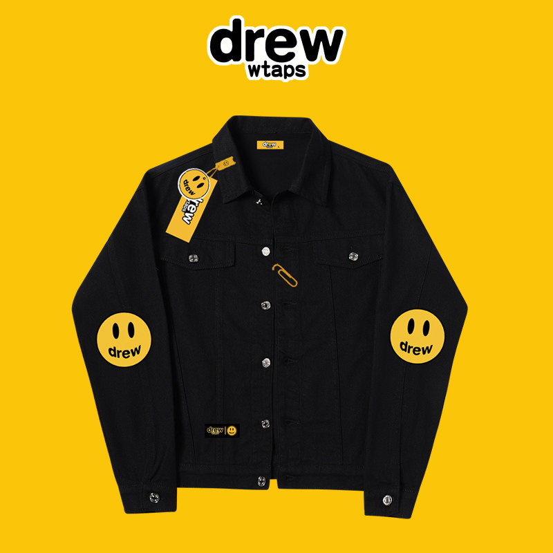 drew外套wtaps笑脸牛仔贾斯汀比伯同款美式高街风夹克夹克