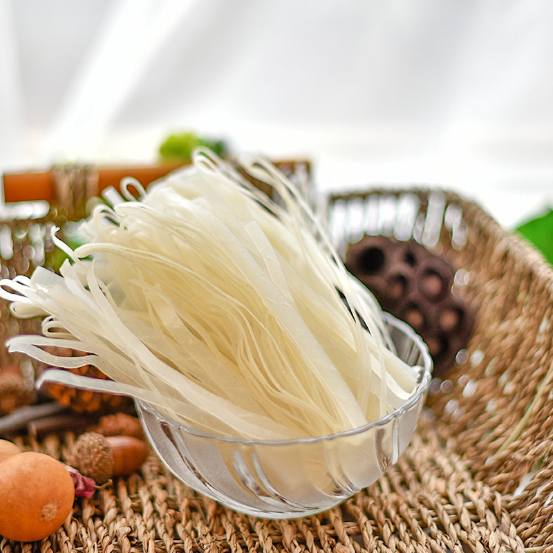 米粉广西扁粉切粉手工罗秀桂平干干方便面