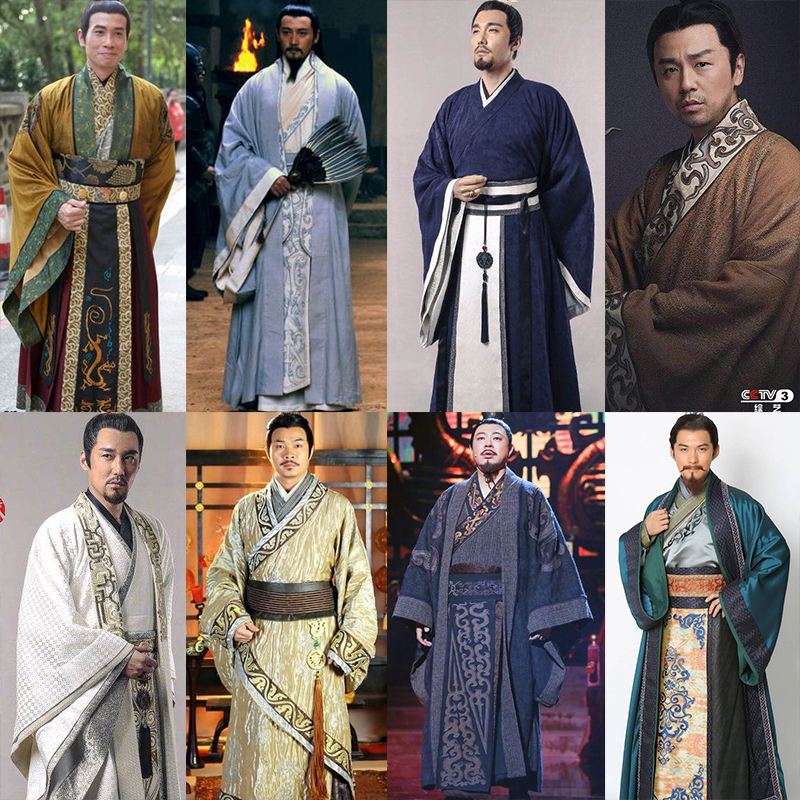 三国春秋战国时期影视古装诸葛亮军师棉麻大臣宰相民族服装