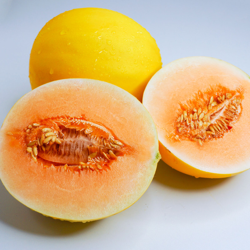 黄河箱包羊角香瓜哈密瓜黄金整箱蜜瓜当季水果甜瓜