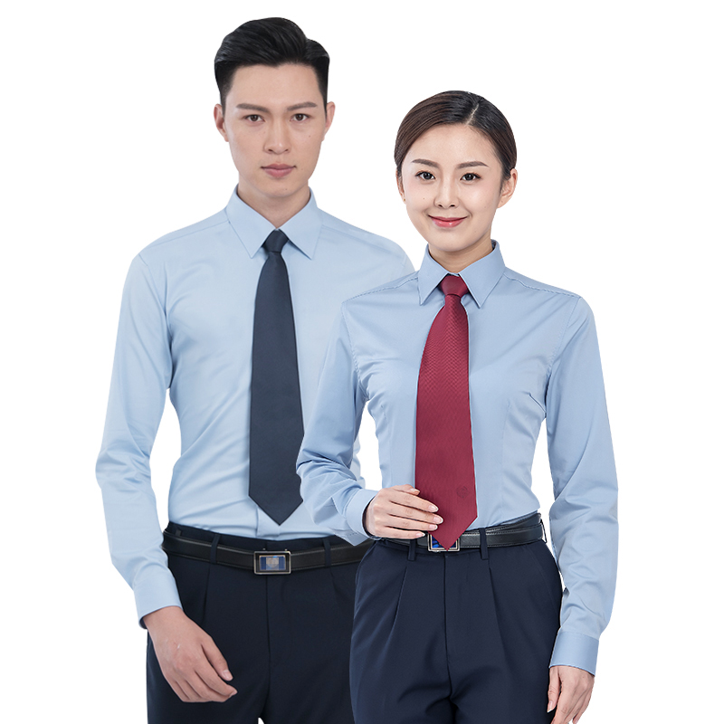 税务定做新款制服衬衫制式税务局局内衬衣税服衬衫