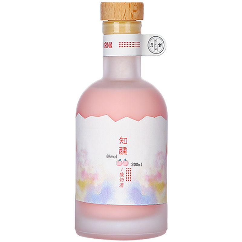 知醺酸奶酒玫瑰酒桃子酒果酒女生酒高颜值女士酒6度微醺酒甜酒
