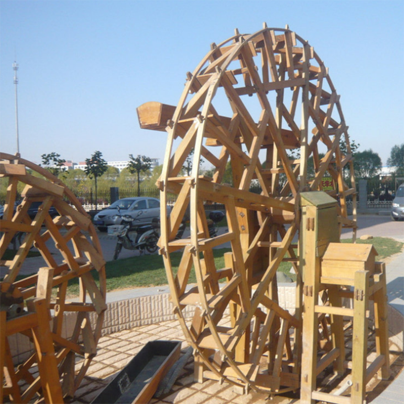 定制防腐水车户外电动荷兰景观炭化大型木质景观小品