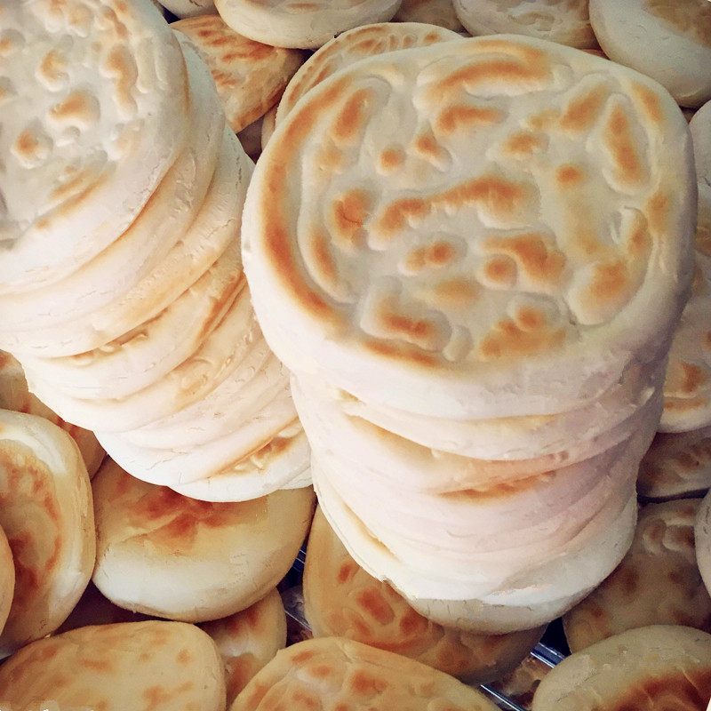 肉夹白吉馍陕西特产商用大饼原味白吉饼包点