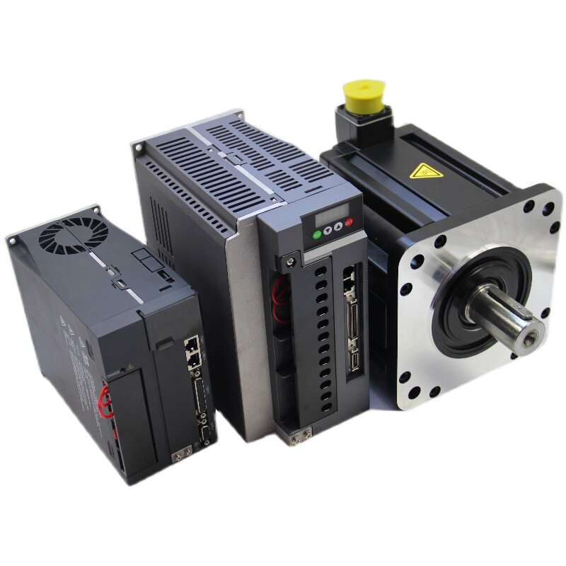 伺服电机驱动器套装380v大惯360度高压交流机伺服电机