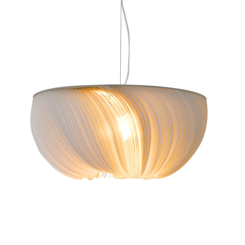 吊灯北欧创意文艺羊皮纸圆形网红个性设计师酒店客厅吊灯