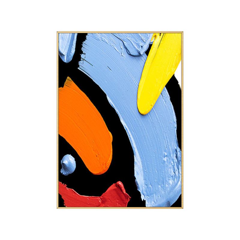 油画手绘色彩抽象挂画现代装饰画竖版艺术丙烯油画