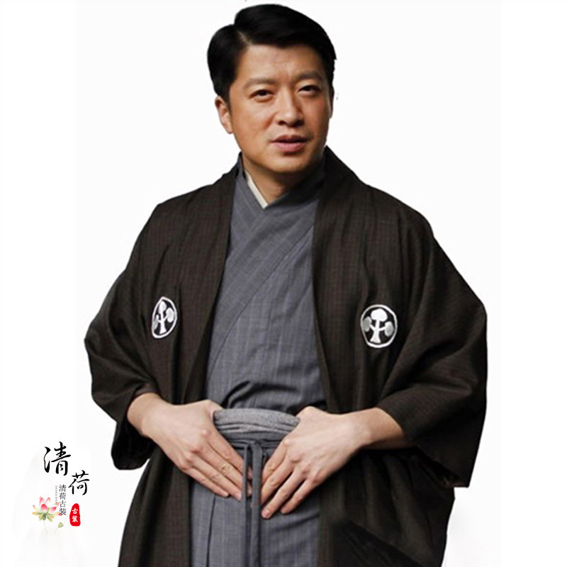 日本演出服剑客影视古装浪人武士客服东洋棉麻民族服装