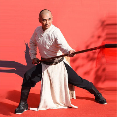 影视古装霍元甲同款赵文卓民国风马褂武打长袍民族服装