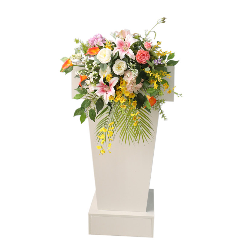 仿真演讲讲台花艺婚礼活动庆典开业年会台花仿真花