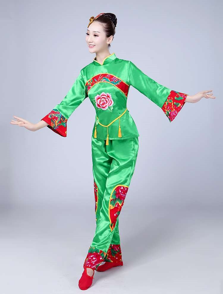 新款新品秧歌演出服广场舞服装套装秋冬季二人转成人其它元器件