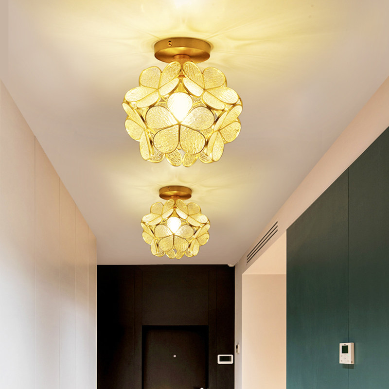 全铜过道走廊灯阳台灯玄关关灯入户门厅现代简约客厅吸顶灯