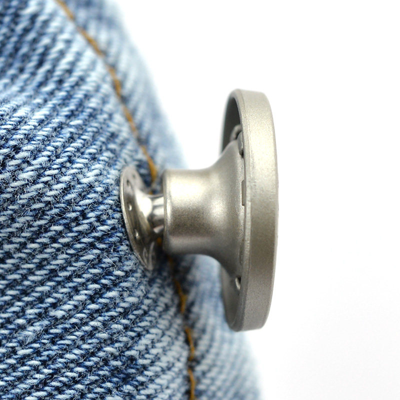 牛仔裤扣子可调调节腰围裤腰金属百搭钉扣背带纽扣