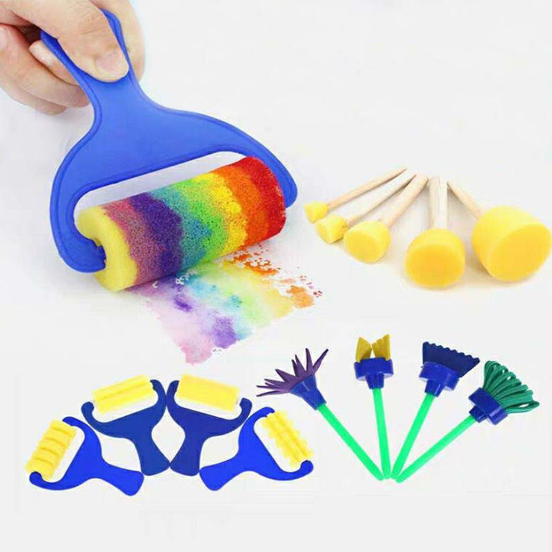 拓印工具幼儿园儿童绘画手工diy颜料滚筒画画画笔