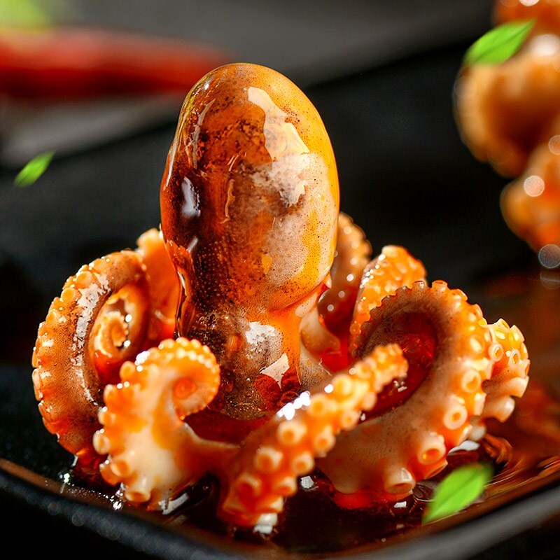 即食酱香超大灌装爆头八爪鱼熟食五香不辣麻辣冷冻章鱼