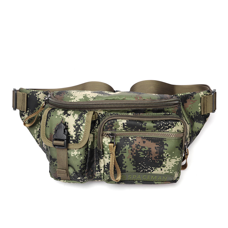 夏季户外迷彩腰包腰包男男士时尚运动多口口袋胸包男士包袋