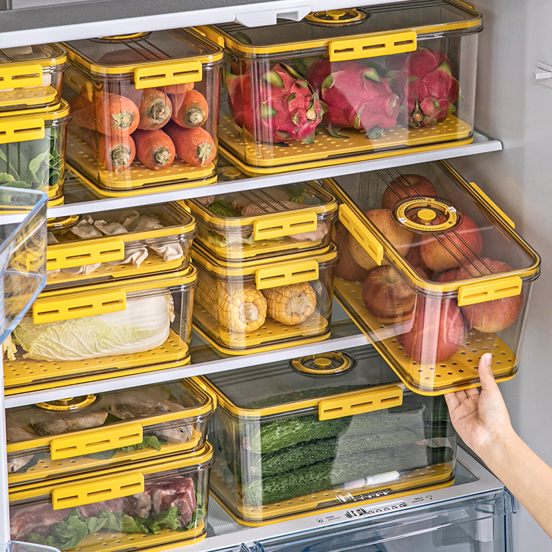 食品保鲜收纳盒食品级冰箱冷冻专用盒子厨房水果蔬菜储物整理神器