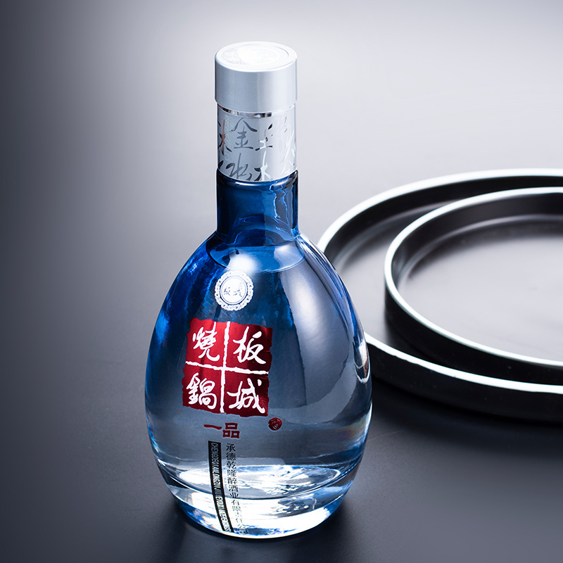 板城 烧锅酒高度浓香型酒水粮食白酒50度一品蓝柔单瓶装河北承德