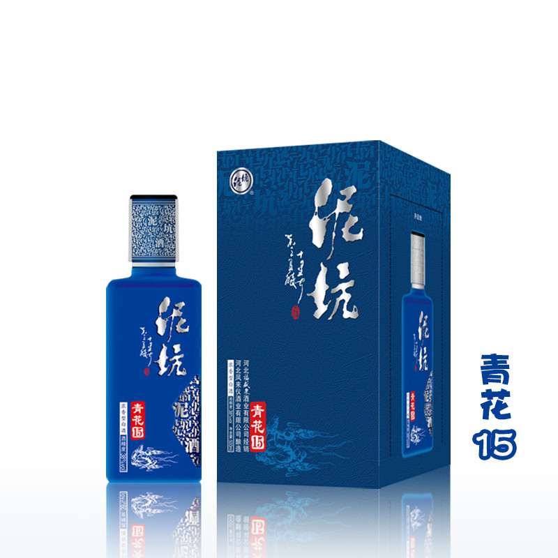 泥坑 浓香型白酒38度青花15原箱500ml 4瓶整箱装 送礼收藏 - 痕风的