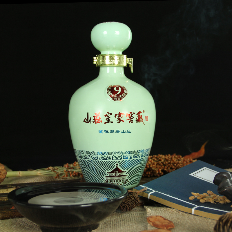 山庄皇家窖藏绵柔38度475ml单瓶浓香香型商务国产白酒