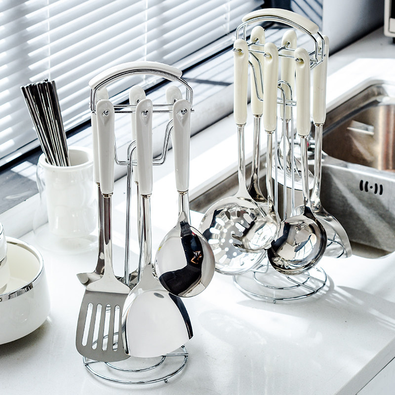 家用厨具套装网红锅铲七件件套厨房炒菜汤勺全套勺铲