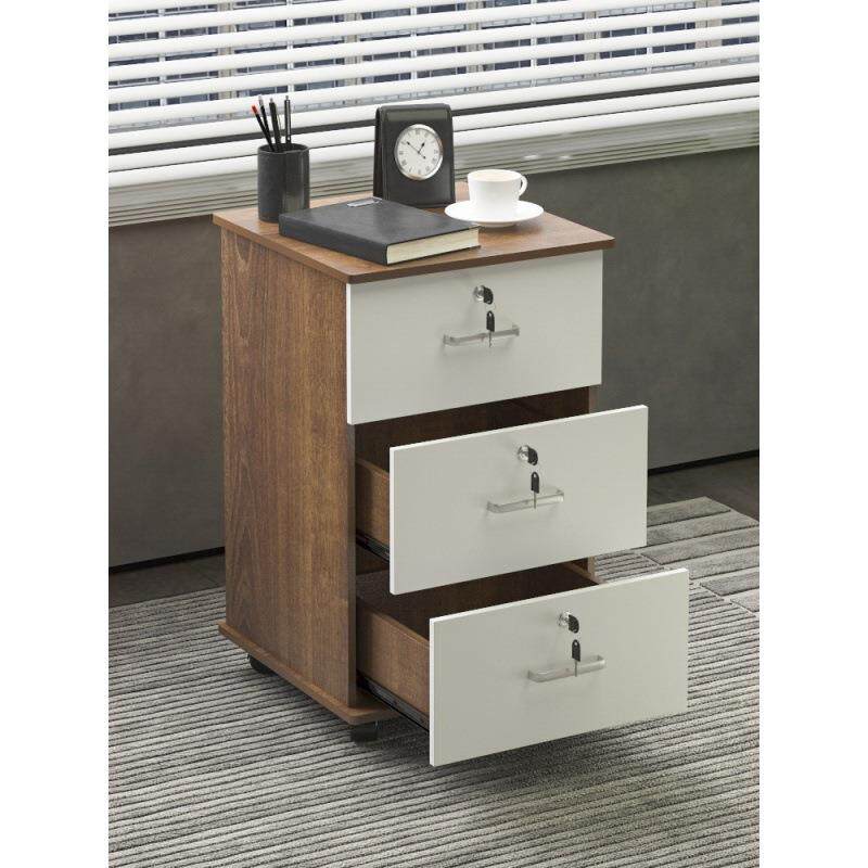 办公高木质柜子带锁木质办公桌文件柜移动高三加高办公储物柜