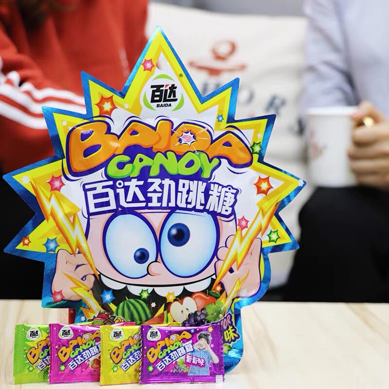 百达劲跳30g4袋跳跳糖果味儿童年怀旧持久传统糖果