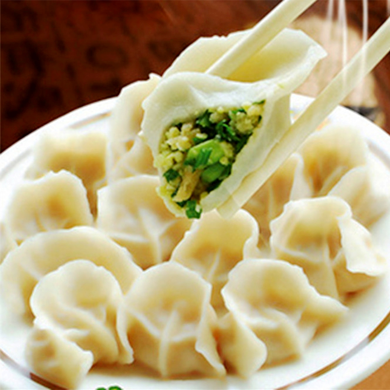 思念纯素冷冻饺子早餐速冻三鲜荠菜素水菜豆水饺