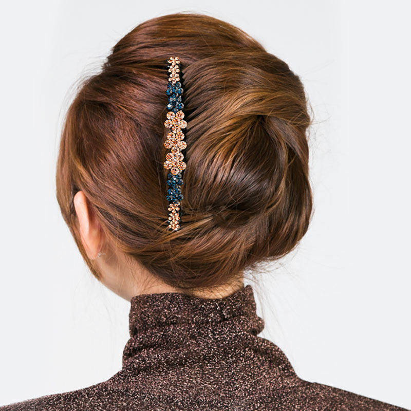 水钻发夹盘发防滑插梳碎发刘海韩国成人人头发饰