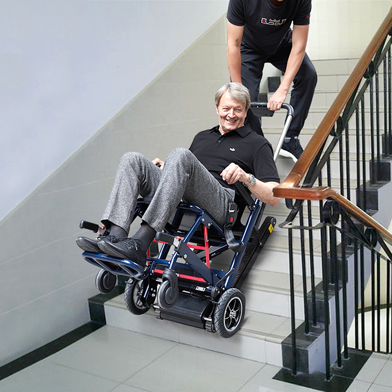 德国欧航电动爬楼机智能全自动上下楼梯的轮椅履带式老人爬楼神器