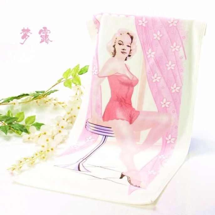 遇水毛巾变本二次元遇变褪色变色动漫温热浴巾毛巾