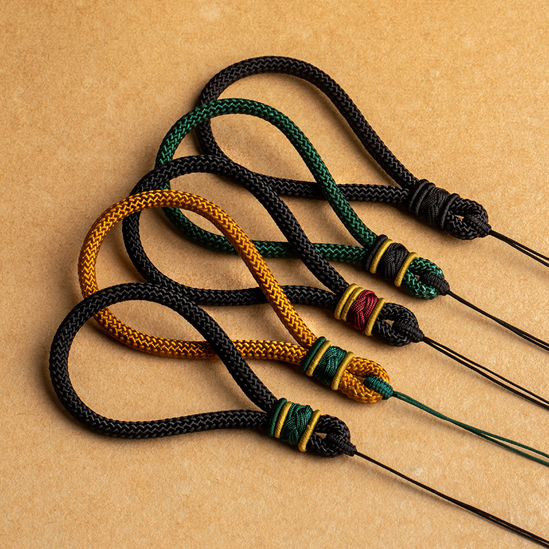 花素手工编织手把件绳古文文玩把玩挂件绳子绳