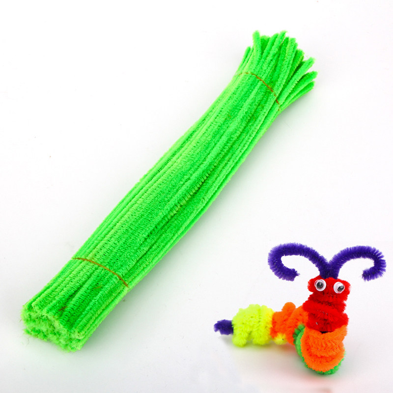 扭扭绒条幼儿手工手工制制作毛根毛条chenillestems缝纫diy材料套装