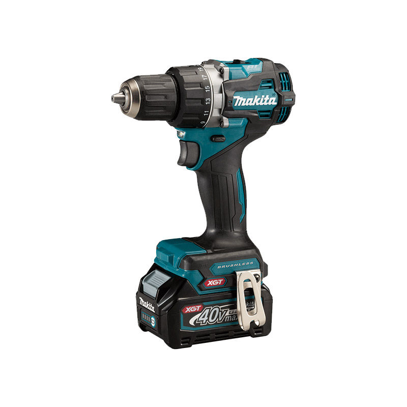 牧田40v电钻df002g充电式工业级无刷冲击钻hp002大扭力锂电动工具