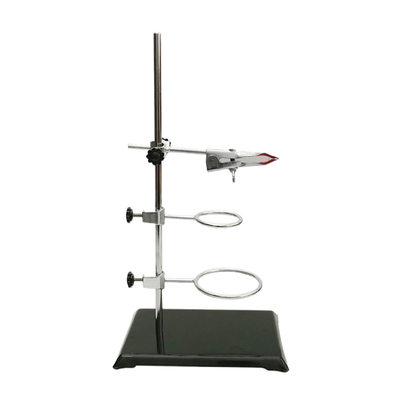 大号铁架台微型铁架台塑料金属蝴蝶夹滴定台全套方座支架滴定台铁三环