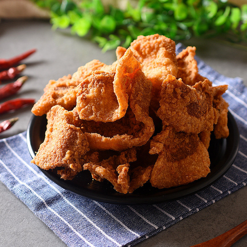 猪油渣脆皮五花肉青岛小吃零食休闲猪肉脯脂渣青岛特产香酥渣子粕