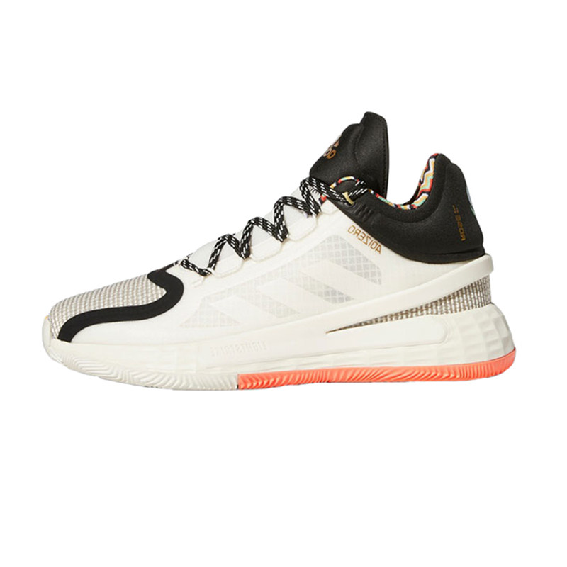 罗斯11代首发发白彩虹rose男子缓震实战篮球篮球鞋