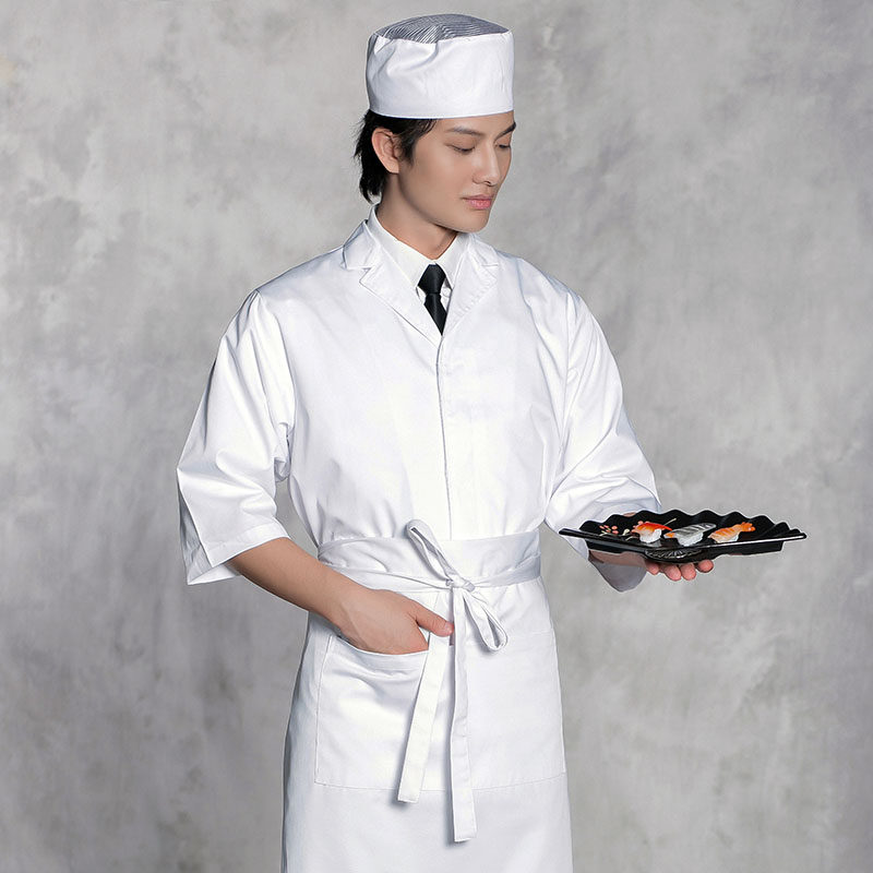 日料秋冬大厨精致高端西装居酒厨师寿司料理酒店工作制服