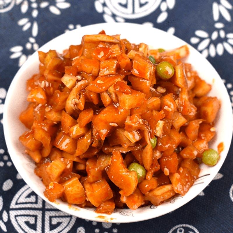 汇龙五仁酱丁红油香辣萝卜干萝卜丁咸菜散装整箱10斤开胃下饭酱菜