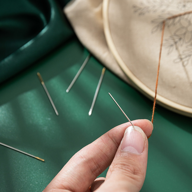 老牌子钢针家用缝衣针缝纫手工专用进口线针盒硬细针