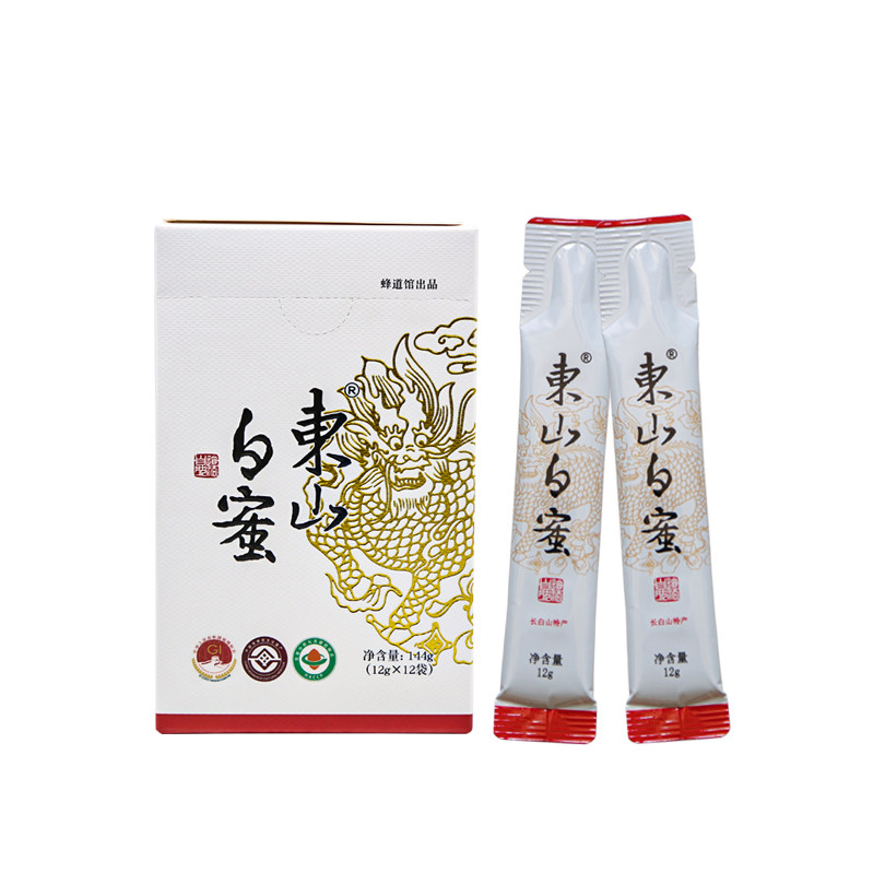 东山白蜜便携装条包蜂蜜12g12袋长白山椴树蜂蜜