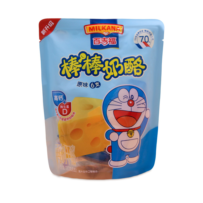 百吉百吉福福棒棒奶酪120g6支儿童水果果味乳酪再制奶酪